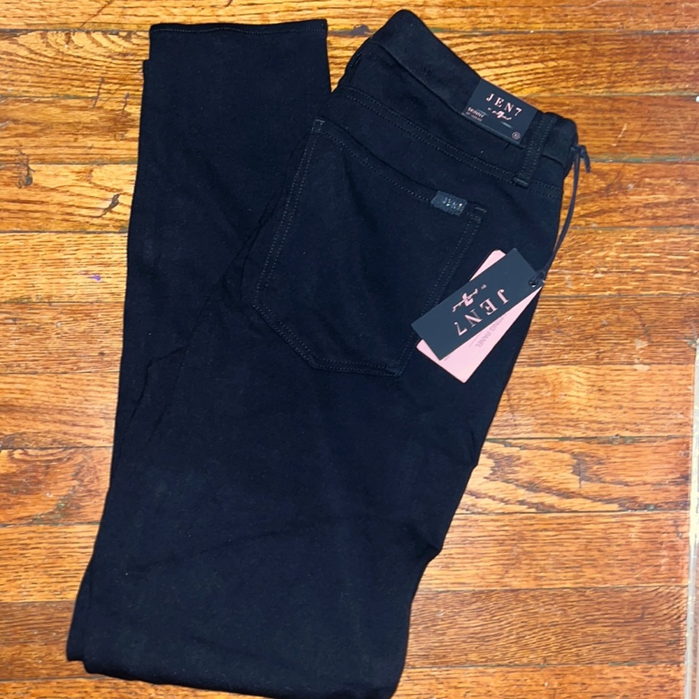 NWT Jen 7 enhance me black trousers skinny leg Size 10 inseam 29”